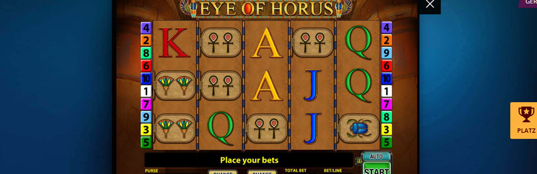 spiele Eye of Horus Slot in der Schweiz