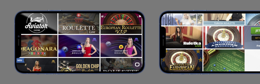 die besten europäischen Roulettes in mobilen Casinos